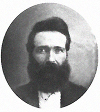 Black and white photgraph of Jacob Ragle of Company K in civilian clothes