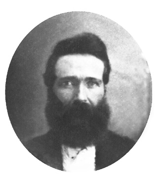 Black and white photgraph of Jacob Ragle of Company K in civilian clothes