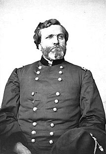 Black and white photograph of U.S. Major General George H. Thomas in his officer's uniform